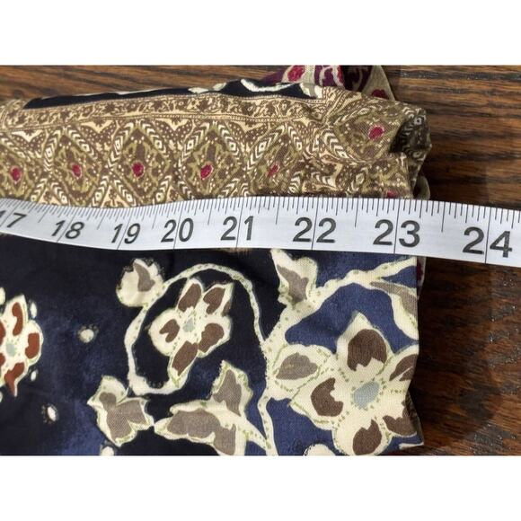 Blair Boutique Button Jacket Long Sleeve Maroon Green Geometric Design SZ 18 - Picture 8 of 8